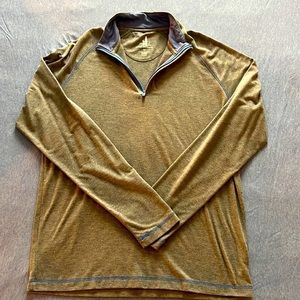 Johnnie-O natural performance gray pullover, mens medium!